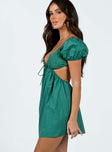 product Princess Polly Asymmetric Neckline  Elizer Mini Dress Green