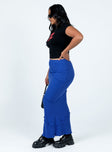 product Oscar Maxi Skirt Cobalt Blue Princess Polly  Maxi 