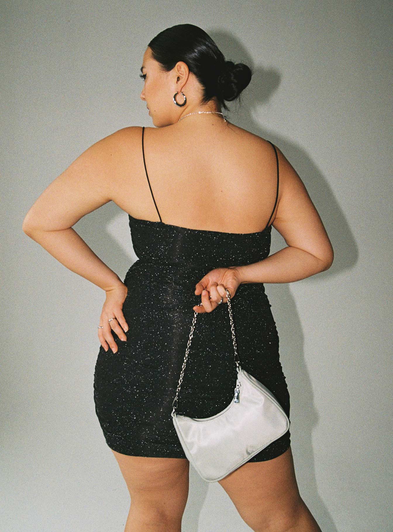 product Princess Polly Square Neck  Reeva Mini Dress Black Curve