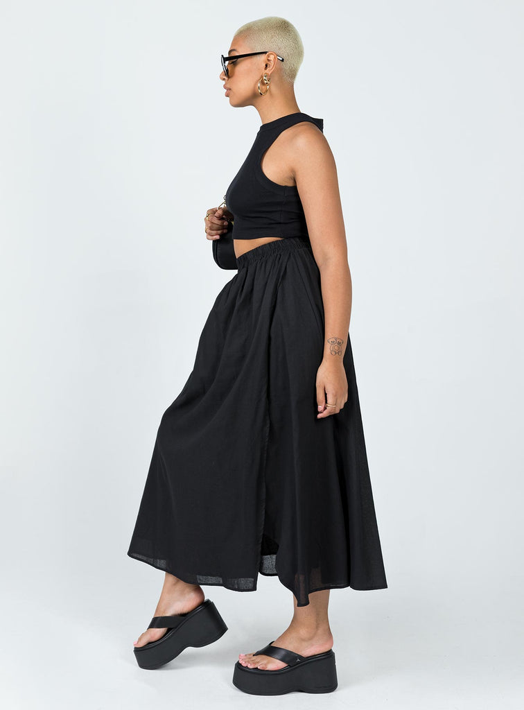 Leonie Maxi Skirt Black