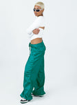 Princess Polly   Motel Chute Trousers Teal