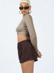 Shorts Corduroy material Elasticated waistband with drawstring Twin back pockets Relaxed fit