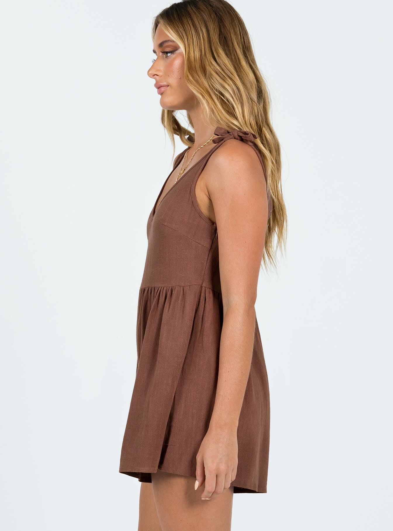 Tessa Romper Brown
