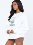 Colorado Oversized Crewneck Sweatshirt White Princess Polly  regular 