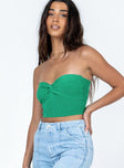 Strapless top Knit material  Knotted bust  Good stretch 