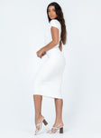 product Princess Polly Crew Neck  Ellisen Midi Dress White