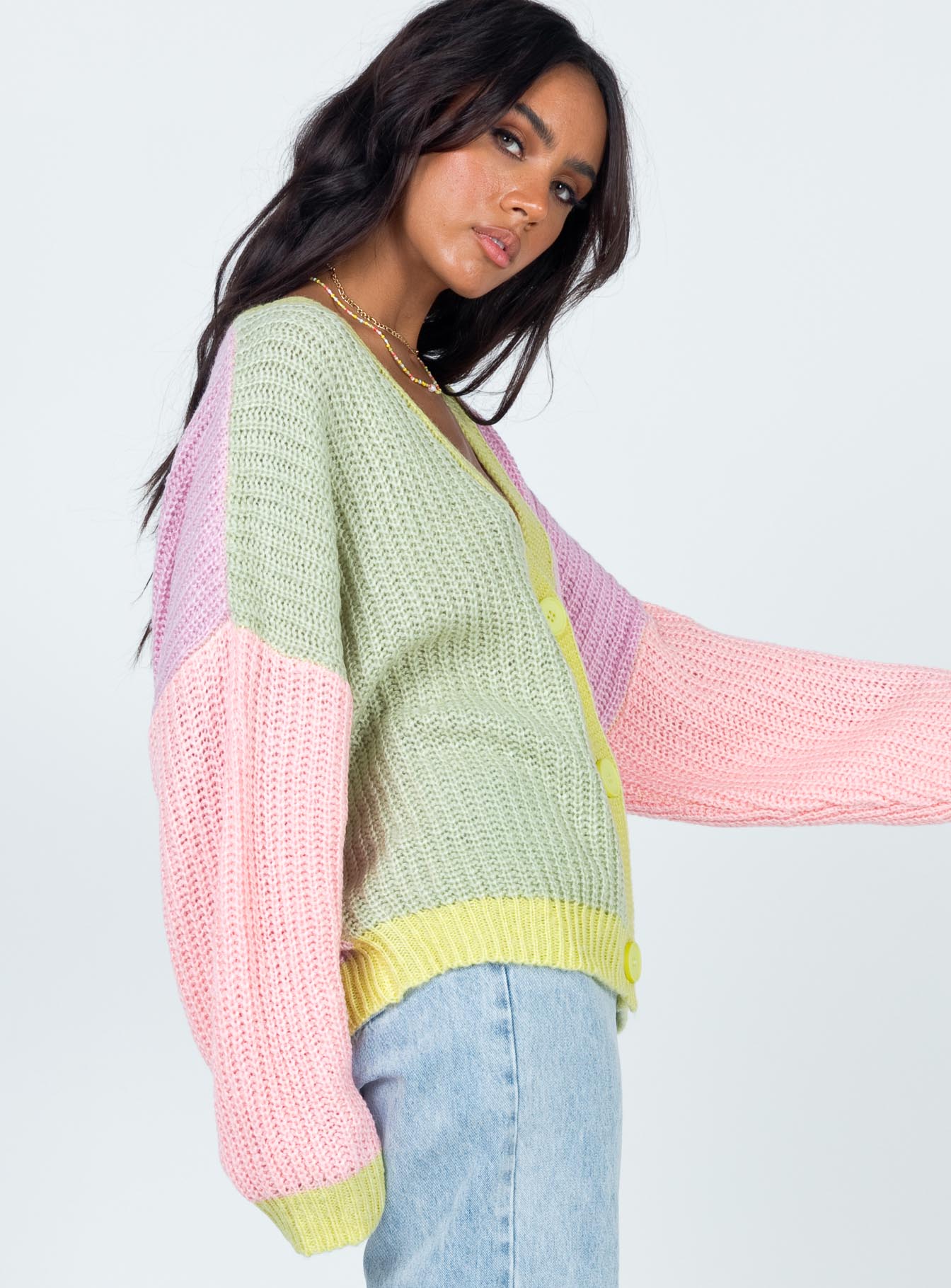 Naomi Cardigan Multi Princess Polly  regular 