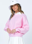 Temptation Crewneck Sweatshirt Pink