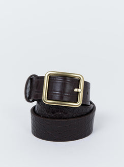 Reptile Rodeo Belt Chocolate