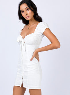 product Princess Polly Scoop Neck  Elouise Mini Dress White