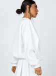 Yin Yang Sweatshirt White
