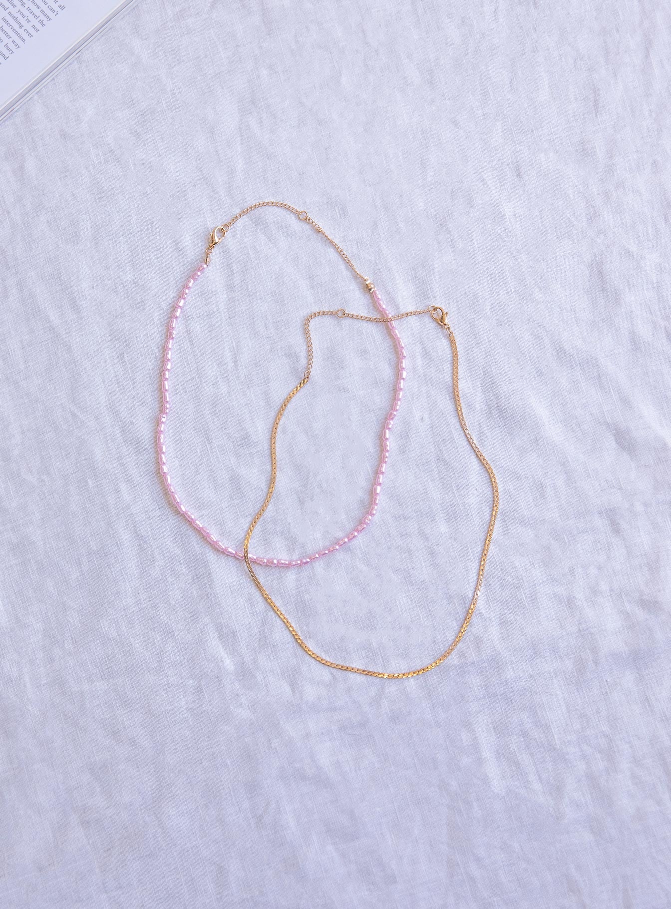 In The Zone Necklace Set Pink