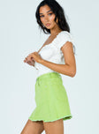 Jessika Mini Skirt Green Princess Polly  