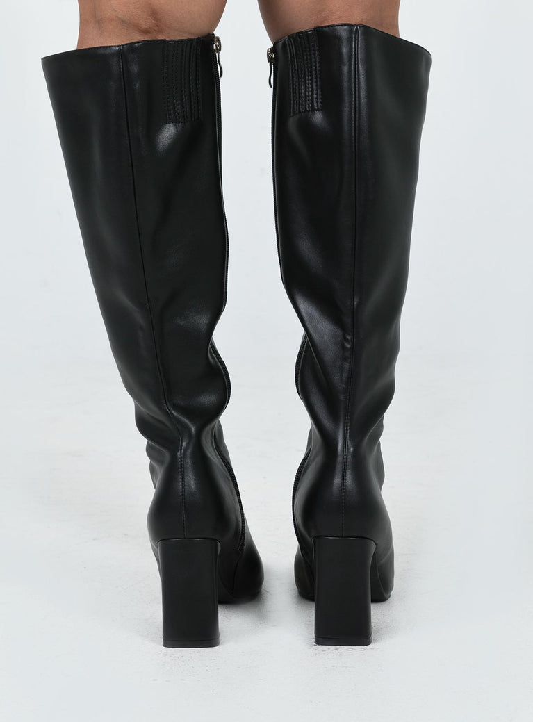 Sawyer Knee High Boots Black