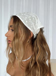 The Amalfi Anglais Headband White