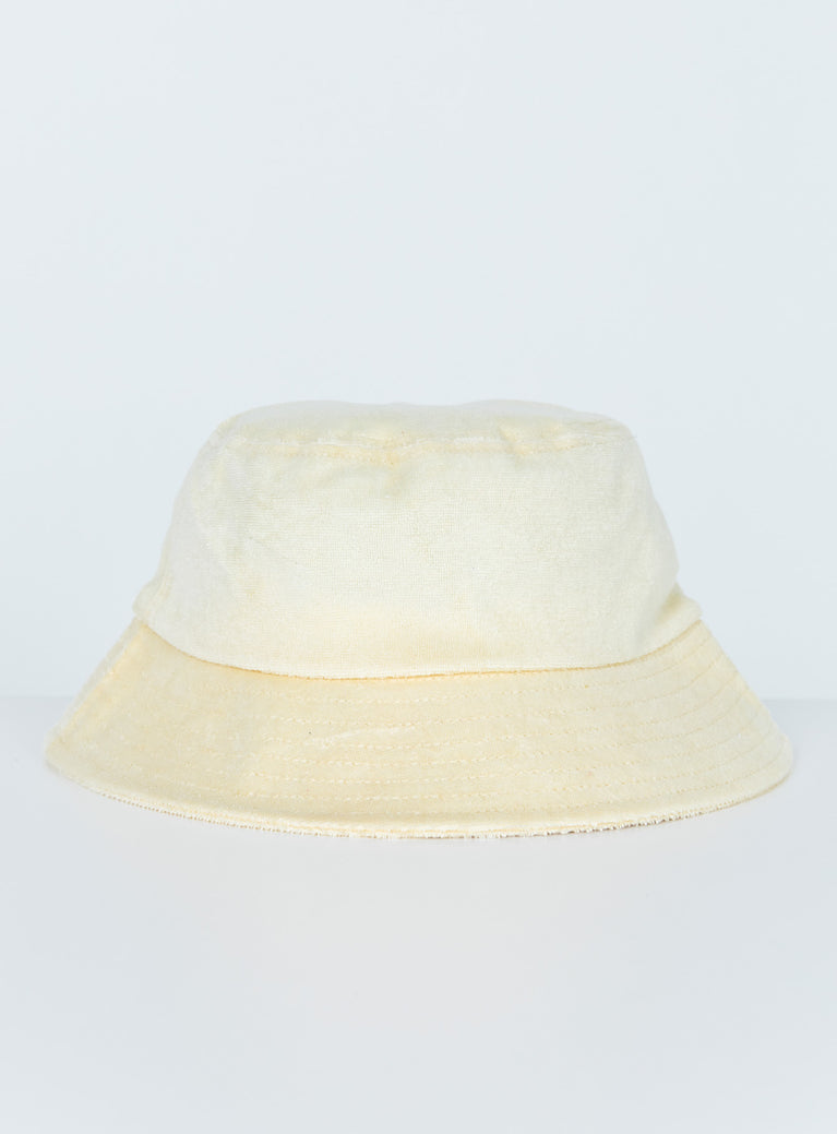 Summer Salt Terry Bucket Hat Cream