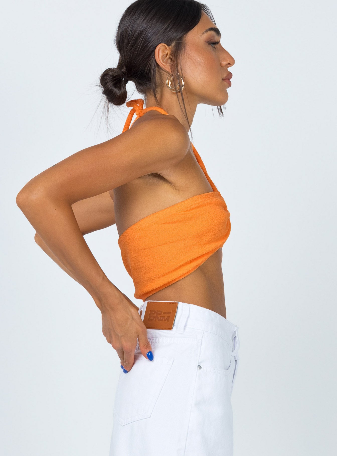 product Princess Polly Full Sleeves Sweetheart  Clarke Top Orange