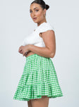 Marlie Mini Skirt Green