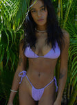 Jenner Bikini Top Lilac