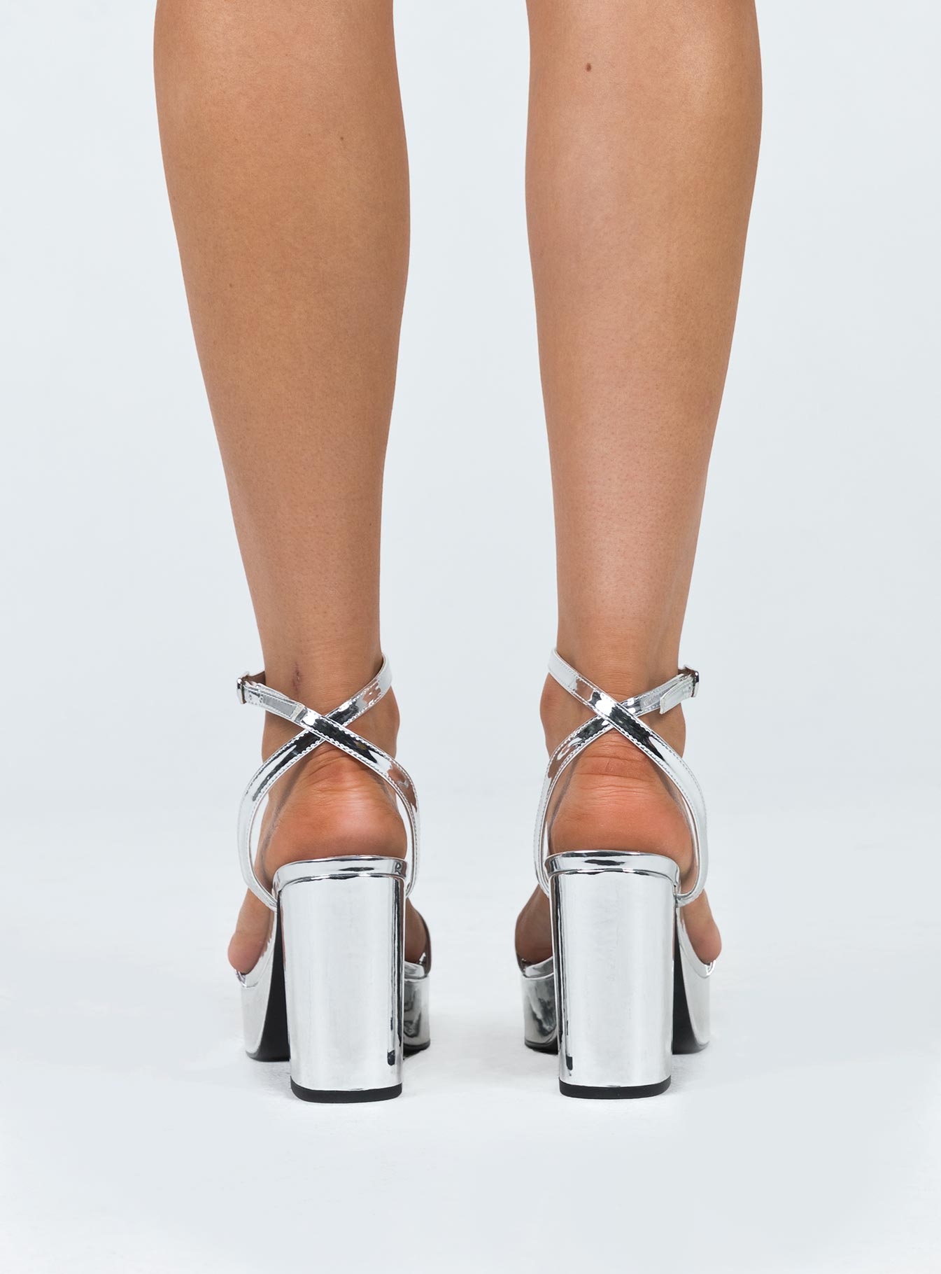 Chrome sale platform heels