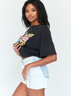 Dani Patchwork Denim Shorts