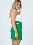 Amara Cut Out Mini Skirt Green