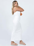 Princess Polly Asymmetric Neckline  Oscar Midi Dress White