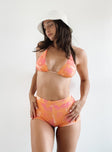 Sophie Bikini Top Orange / Pink