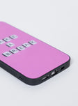 Take A Break iPhone Case Pink