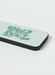 iPhone case Graphic print  Hard plastic back  Rubber edges