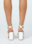 Caprice Heels White