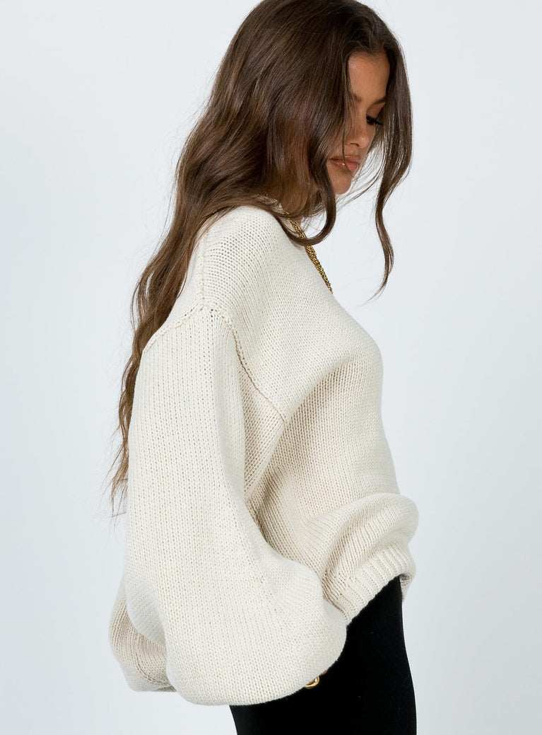 Harmony Knit Sweater Beige