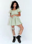 Princess Polly   Zalia Mini Dress Green