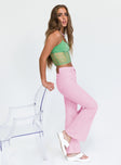 Princess Polly Mid Rise  Cascade Jeans Pink
