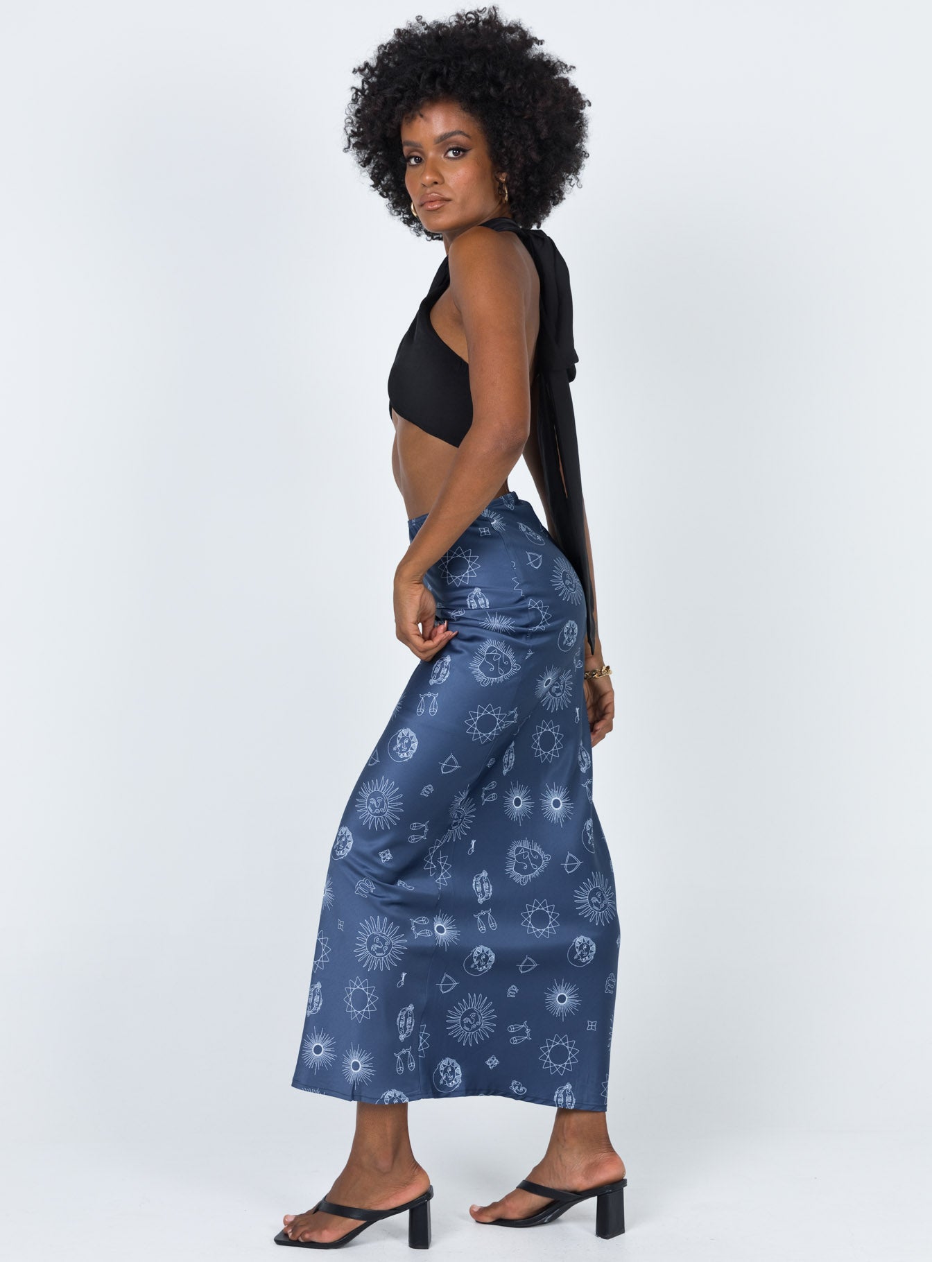 product Miller Midi Skirt Blue Princess Polly  Maxi 