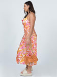 Princess Polly   Zamora Maxi Dress Orange / Pink