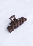 Cinna Hair Clip Chocolate