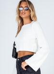 Coastline Cropped Sweater White Princess Polly  Cropped 