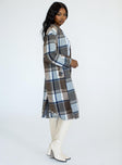 Penelope Coat Brown Check