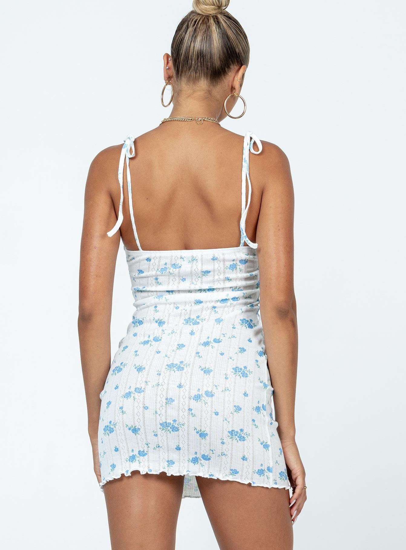 product Princess Polly Square Neck  Alesandra Mini Dress White Multi