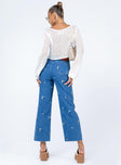 back view of model wearing Princess Polly Zaire Mom Denim Jeans High Waisted 