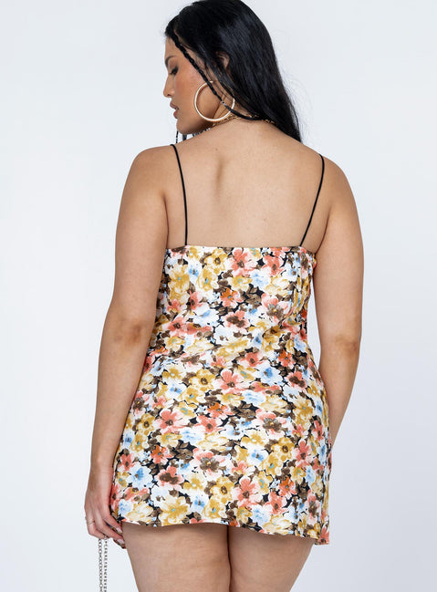 product Princess Polly Sweetheart Neckline  Stargazing Mini Dress Pink Multi Floral