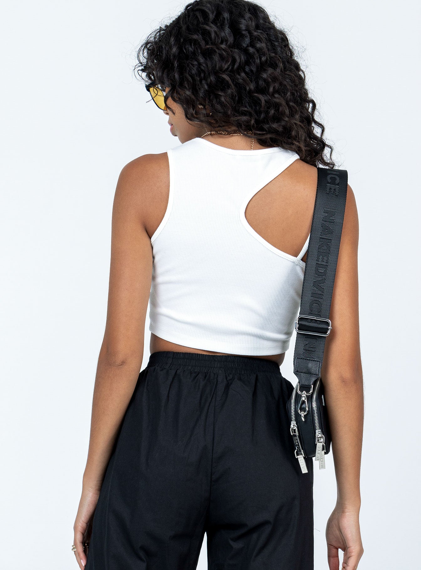 product Princess Polly Sleeveless Square Neck  Marea Top White