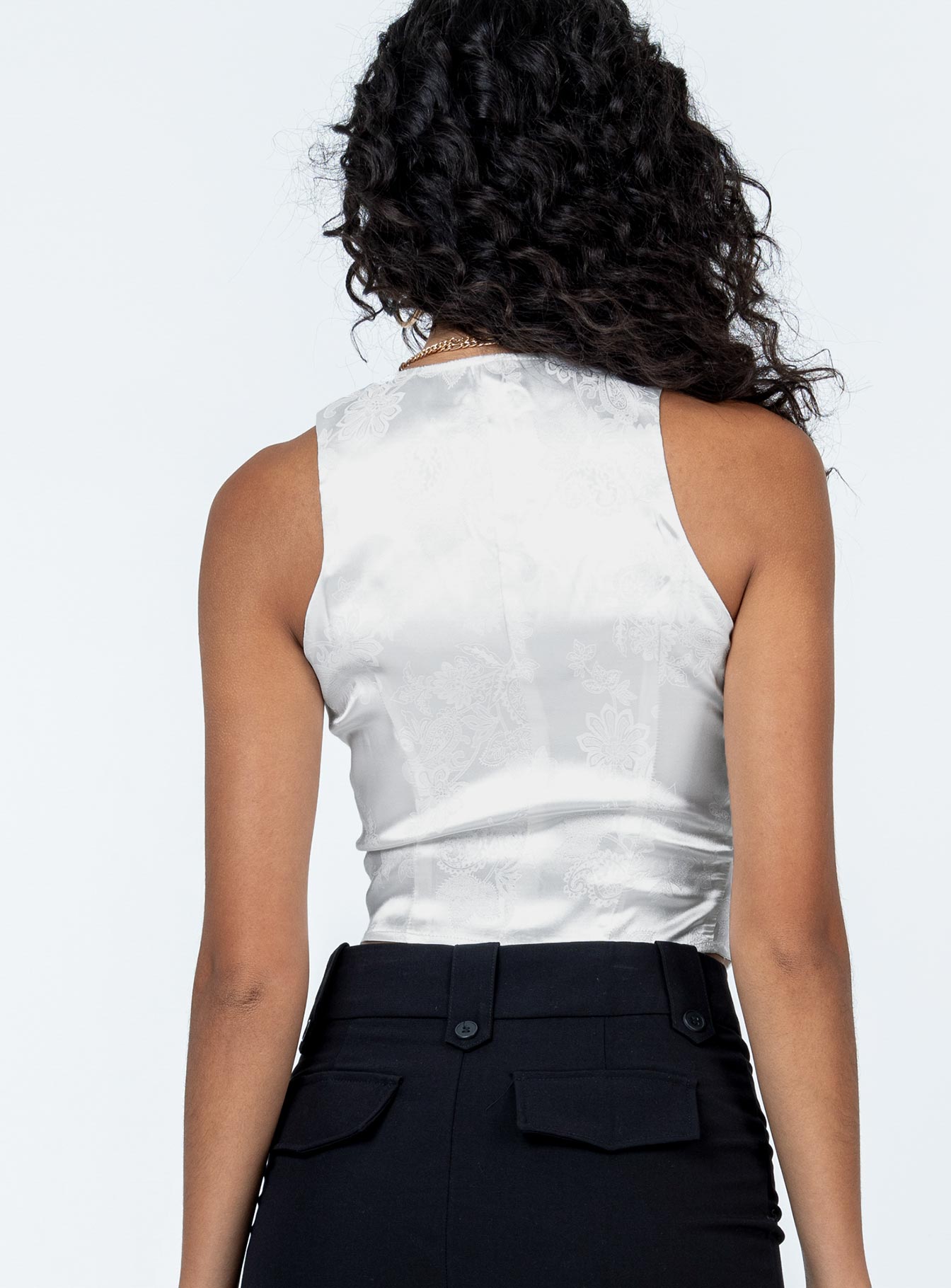 product Princess Polly Sleeveless Scoop Neck  Kenan Top White