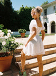 Princess Polly Square Neck  Kenny Mini Dress White