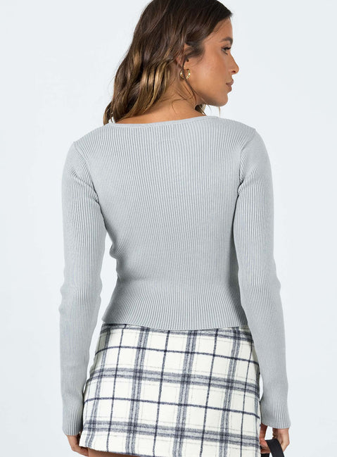 Theresa Sweater Grey Princess Polly  Cropped 