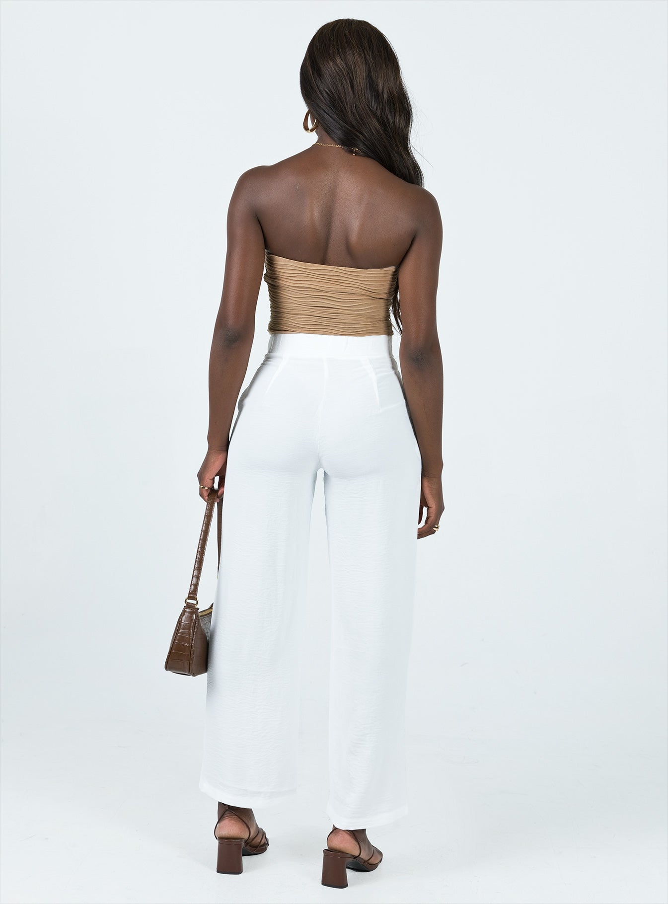 product Princess Polly High Waisted Pants  Zelaya Pants White