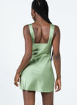 product Princess Polly Asymmetric Neckline  Bel Air Mini Dress Green