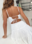 Princess Polly Asymmetric Neckline  Summer Break Mini Dress White