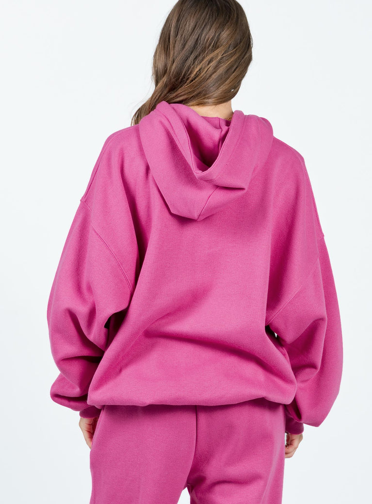 Oversized Pink Hoodie for Women